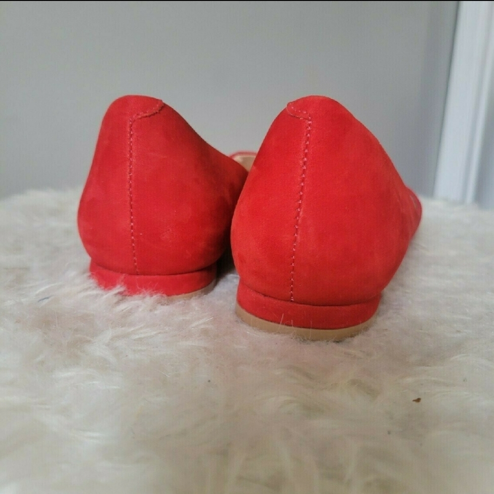 Suede Pointed Toe Flats - Picture 7 of 8